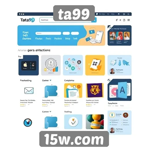 Análise da interface do usuário do site ta99